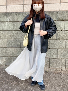「mystic（ミスティック）のアイテム（その他アウター）」を使った、kotoeさん（レディース・161cm）の春コーディネート