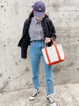 「DHOLIC（ディーホリック）のアイテム（キャップ）」を使った、kotoeさん（レディース・161cm）の春コーディネート