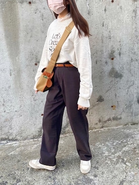 「hummel（ヒュンメル）のアイテム」を使った、kotoeさん（レディース・161cm）の秋コーディネート