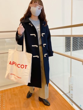 「DHOLIC（ディーホリック）のアイテム（チノパンツ）」を使った、kotoeさん（レディース・161cm）の冬コーディネート