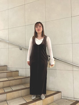 「RODE SKO（ロデスコ）のアイテム」を使った、まつみんさん（レディース・151cm）の夏コーディネート
