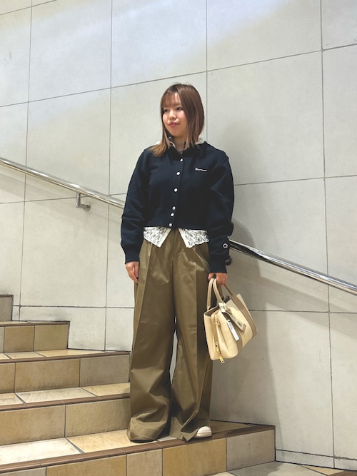 PERVERZE ベルト付き スウェット カーディガン PERVERZE＞TWIN LAYERED KNIT CARDIGAN/カーディガン