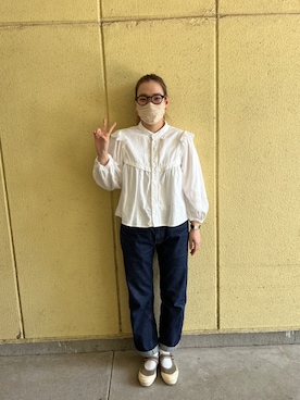 「Yves Saint Laurent（イヴサンローラン）のアイテム（腕時計）」を使った、uno68さん（レディース・159cm）の春コーディネート