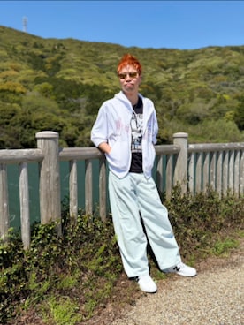 「POLICE（ポリス）のアイテム」を使った、SHINSUKEさん（メンズ・179cm）の春コーディネート