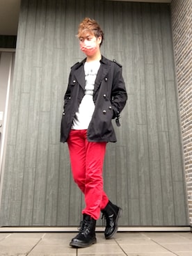 「AEON STYLE（イオンスタイル）のアイテム（ジャケット/アウター）」を使った、SHINSUKEさん（メンズ・180cm）の春コーディネート