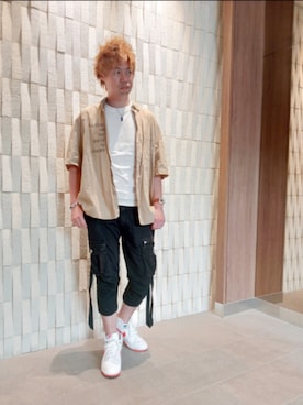 「Furbo design（フルボデザイン）のアイテム（腕時計）」を使った、SHINSUKEさん（メンズ・180cm）の夏コーディネート