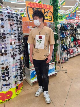 「AEON STYLE（イオンスタイル）のアイテム」を使った、SHINSUKEさん（メンズ・179cm）の夏コーディネート