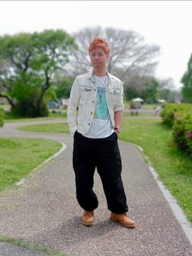 「アウトドア」｜SHINSUKEさん（メンズ・179cm）の春コーディネート