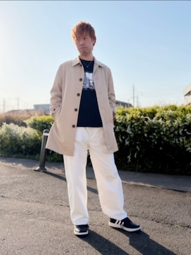 「Avail（アベイル）のアイテム」を使った、SHINSUKEさん（メンズ・179cm）の春コーディネート