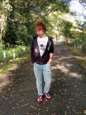 「ｌａｒｋｉｎｓ（ラーキンス）のアイテム」を使った、SHINSUKEさん（メンズ・180cm）の秋コーディネート