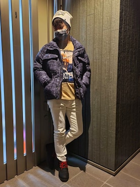 「semantic design（セマンティックデザイン）のアイテム（ジャケット/アウター）」を使った、SHINSUKEさん（メンズ・180cm）の冬コーディネート