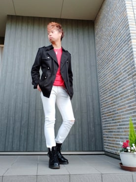 「AEON STYLE（イオンスタイル）のアイテム（ジャケット/アウター）」を使った、SHINSUKEさん（メンズ・180cm）の冬コーディネート