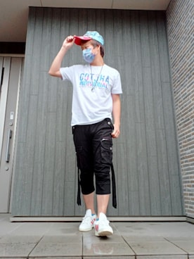 「チャイハネ（チャイハネ）のアイテム（ネックレス）」を使った、SHINSUKEさん（メンズ・180cm）の夏コーディネート