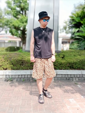 「アイテム（アナログ腕時計）」を使った、SHINSUKEさん（メンズ・179cm）の夏コーディネート
