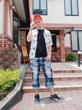 「Avail（アベイル）のアイテム」を使った、SHINSUKEさん（メンズ・179cm）の夏コーディネート