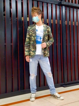 「JEANS MATE（ジーンズメイト）のアイテム」を使った、SHINSUKEさん（メンズ・180cm）の冬コーディネート