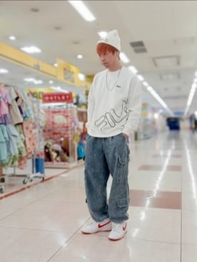 「BEN DAVIS（ベンデイビス）のアイテム」を使った、SHINSUKEさん（メンズ・179cm）の冬コーディネート