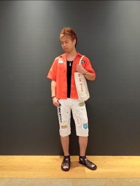 「coca（coca）（コカ）のアイテム」を使った、SHINSUKEさん（メンズ・180cm）の夏コーディネート