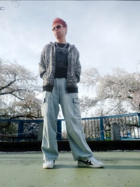 「POLICE（ポリス）のアイテム」を使った、SHINSUKEさん（メンズ・179cm）の春コーディネート