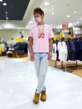 「FOREVER 21（フォーエバー トゥエンティーワン）のアイテム（パンツ）」を使った、SHINSUKEさん（メンズ・180cm）の夏コーディネート