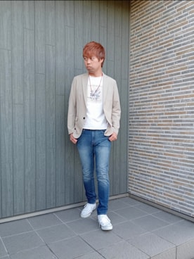 「チャイハネ（チャイハネ）のアイテム（ネックレス）」を使った、SHINSUKEさん（メンズ・180cm）の秋コーディネート