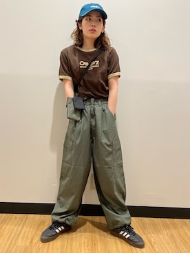 「CAMP7」｜「アイテム（帽子）」を使った、マツミ(相互フォロー)さん（レディース・160cm）の夏コーディネート