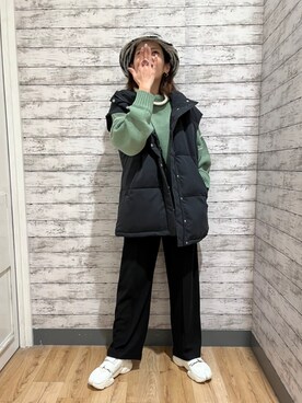 「HONEYSUCKLE ROSE（ハニーサックルローズ）のアイテム（その他アウター）」を使った、マツミ(相互フォロー)さん（レディース・160cm）の秋コーディネート