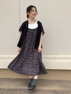 「サンダルに靴下」｜マツミ(相互フォロー)さん（レディース・160cm）の夏コーディネート