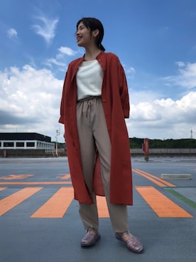 「アイテム（シャツワンピース）」を使った、マツミ(相互フォロー)さん（レディース・160cm）の夏コーディネート