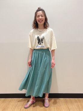 「カラー×コーデ」｜マツミ(相互フォロー)さん（レディース・160cm）の夏コーディネート