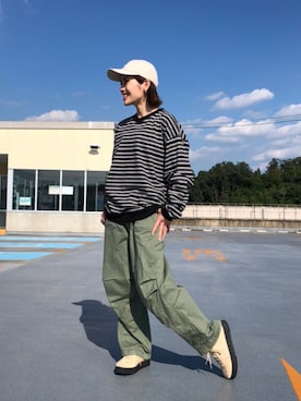 「SOMETHING（サムシング）のアイテム」を使った、マツミ(相互フォロー)さん（レディース・160cm）の秋コーディネート