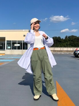 「BACK NUMBER（バックナンバー）のアイテム（キャップ）」を使った、マツミ(相互フォロー)さん（レディース・160cm）の秋コーディネート