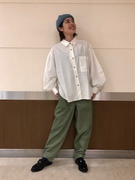 「BACK NUMBER（バックナンバー）のアイテム（帽子）」を使った、マツミ(相互フォロー)さん（レディース・160cm）の夏コーディネート