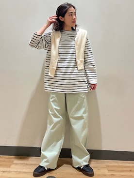 「春服みてみて」｜「アイテム（スニーカー）」を使った、マツミ(相互フォロー)さん（レディース・160cm）の春コーディネート