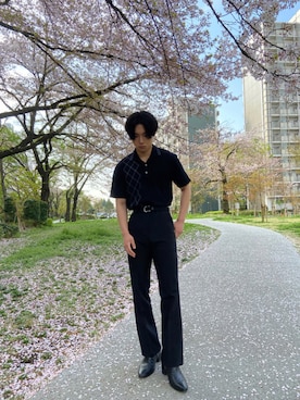 「asos（エイソス）のアイテム（ブーツ）」を使った、𝙈𝙖𝙨𝙖(尹厚）さん（メンズ・175cm）の夏コーディネート