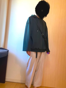 「フォロー、イイネ、お気に入り登録お願いします♡」｜「アイテム（スラックス）」を使った、みやごさん（メンズ・173cm）の秋コーディネート