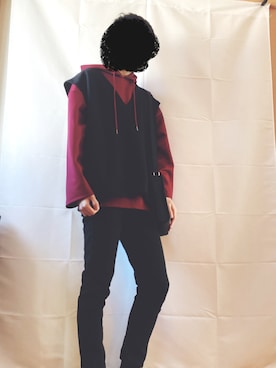 「パーカーコーデ」｜みやごさん（メンズ・173cm・10代）の冬コーディネート
