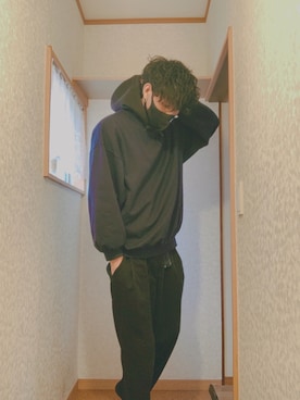 「Lui's（ルイス）のアイテム（スウェット）」を使った、𝙹𝚎𝚜𝚜𝚒𝚎さん（メンズ・176cm）の夏コーディネート