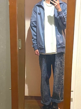 「半袖シャツ」｜「アイテム（その他アウター）」を使った、ririviviさん（メンズ・168cm）の春コーディネート