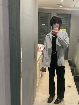 「ADRER（アドラー）のHigh sole leather heel boots/ハイソールレザーヒールブーツ（ブーツ）」を使った、ririviviさん（メンズ・168cm）の秋コーディネート