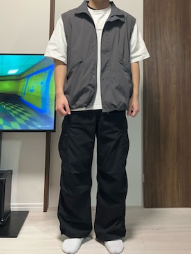 「RAGEBLUE（レイジブルー）のアイテム（Tシャツ/カットソー）」を使った、t.uさん（メンズ・168cm）の春コーディネート