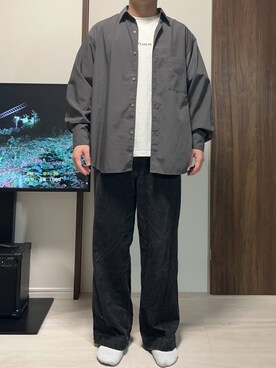 「RAGEBLUE（レイジブルー）のアイテム（Tシャツ/カットソー）」を使った、t.uさん（メンズ・168cm）の春コーディネート