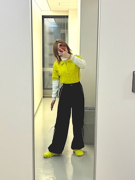 「アイテム（サンダル）」を使った、churaさん（レディース・160cm）の秋コーディネート