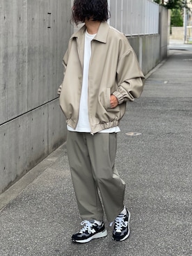 「アイテム（ブルゾン）」を使った、nattoさん（メンズ・170cm）の秋コーディネート