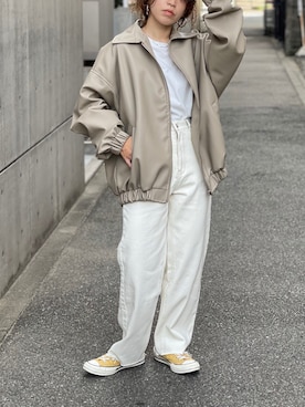 「natto（ナット）のアイテム」を使った、nattoさん（レディース・155cm）の秋コーディネート