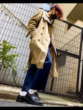 Burberry バーバリー のトレンチコートを使ったメンズ人気ファッションコーディネート Wear