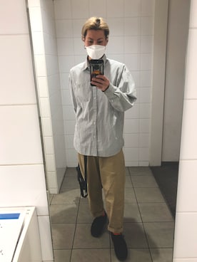 「coca（coca）（コカ）のアイテム（パンツ）」を使った、hirota2さん（メンズ・172cm）の春コーディネート