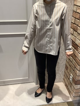 「茶色」｜BRICK HOUSE シャツ工房 徳重ヒルズウォーク店さん（レディース・155cm）の秋コーディネート