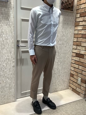 「ビジネスコーデ」｜BRICK HOUSE シャツ工房 徳重ヒルズウォーク店さん（メンズ・178cm）の夏コーディネート