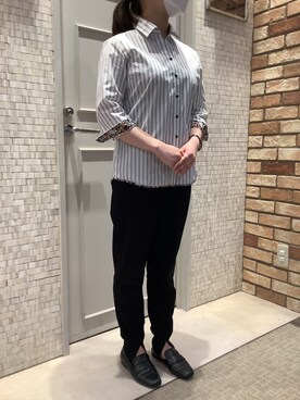 BRICK HOUSE シャツ工房 徳重ヒルズウォーク店さん（レディース・154cm）の秋コーディネート